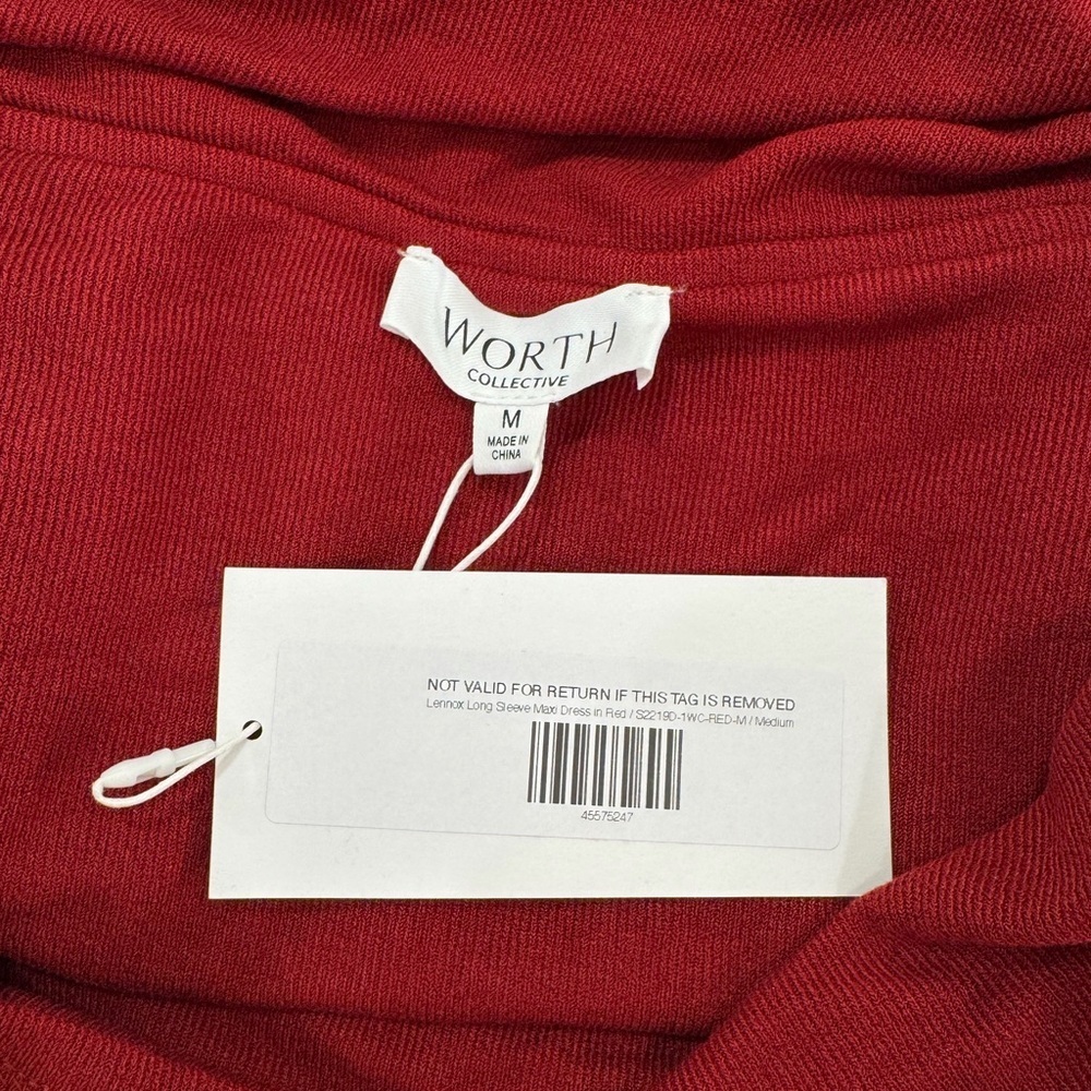 Elegant Off-Shoulder Red Pleated Maxi Dress Bump Friendly Maternity NWT - Picture 2 of 3
